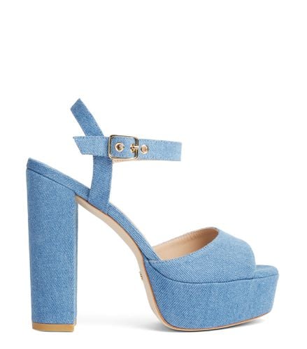 RYDER 95 PLATFORM SANDAL, SANDALS, , VINTAGE DENIM - Stuart Weitzman - Modalova