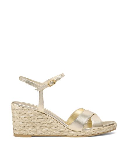 DAYNA ESPADRILLE WEDGE, SANDALS, /, LIQUID METALLIC/JUTEMIX - Stuart Weitzman - Modalova