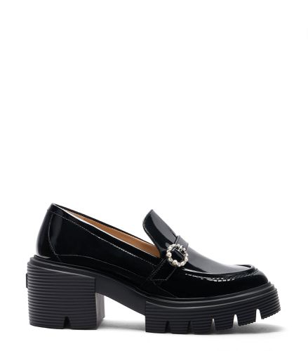 SOHO LEIGHTON LOAFER, FLATS AND LOAFERS, , PATENT - Stuart Weitzman - Modalova