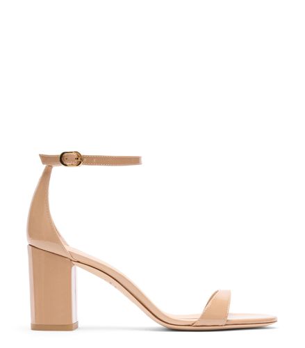 NUDIST II 75 BLOCK SANDAL, SANDALS, , PATENT - Stuart Weitzman - Modalova