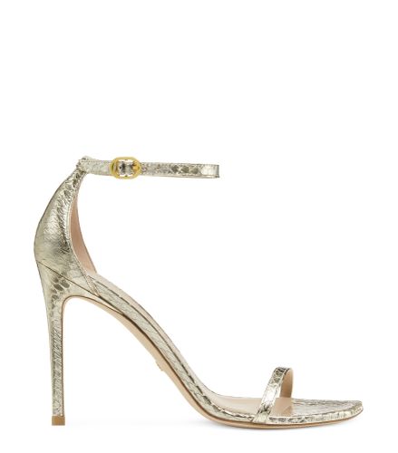 NUDISTCURVE 100 SANDAL, SANDALS, , METALLIC - Stuart Weitzman - Modalova