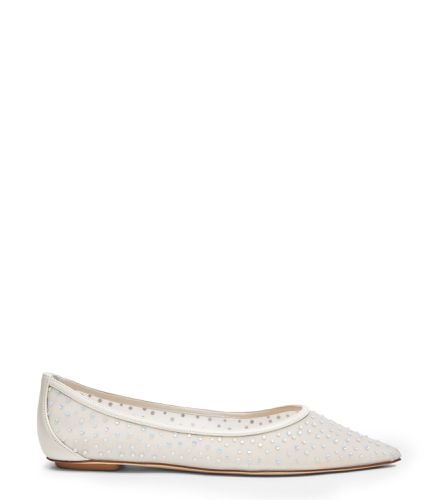 EMILIA MESH FLAT, FLATS AND LOAFERS, /FROSTED /, MESH/CRYSTAL/LACQUERED NAPPA - Stuart Weitzman - Modalova