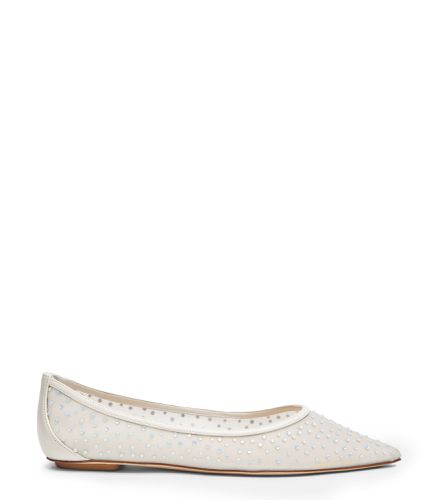 EMILIA MESH FLAT, FLATS AND LOAFERS, /FROSTED /, MESH/CRYSTAL/LACQUERED NAPPA - Stuart Weitzman - Modalova