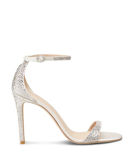 NUDIST SHINE 100 SANDAL, SANDALS, /, PAVE CRYSTAL/SATIN - Stuart Weitzman - Modalova