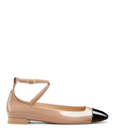 EDEN STRAP FLAT, FLATS AND LOAFERS, /, PATENT - Stuart Weitzman - Modalova