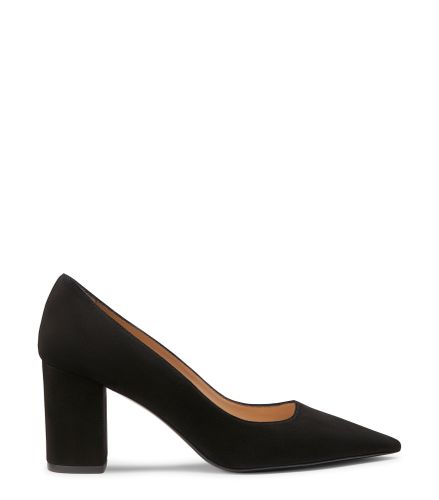 STUART POWER 75 BLOCK PUMP, PUMPS, , SUEDE - Stuart Weitzman - Modalova