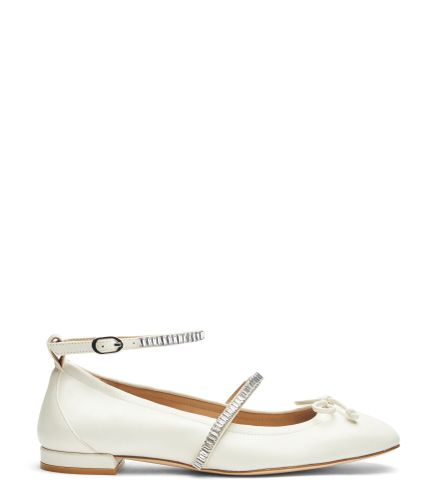 STEFANIE BALLET FLAT, FLATS AND LOAFERS, /, LACQUERED NAPPA/CRYSTAL - Stuart Weitzman - Modalova