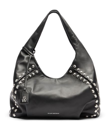 MODA STUD HOBO BAG, BAGS, , SOFT NAPPA - Stuart Weitzman - Modalova