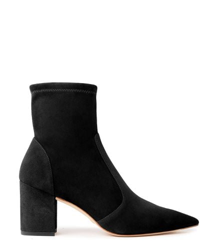 STUART 75 BLOCK STRETCH BOOTIE, BOOTS AND BOOTIES, , SUEDE STRETCH - Stuart Weitzman - Modalova