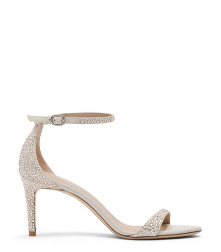 NUDIST SHINE 75 SANDAL, SANDALS, /, PAVE CRYSTAL/SUEDE - Stuart Weitzman - Modalova