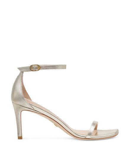 NUDISTCURVE 75 SANDAL, SANDALS, , LIQUID METALLIC - Stuart Weitzman - Modalova