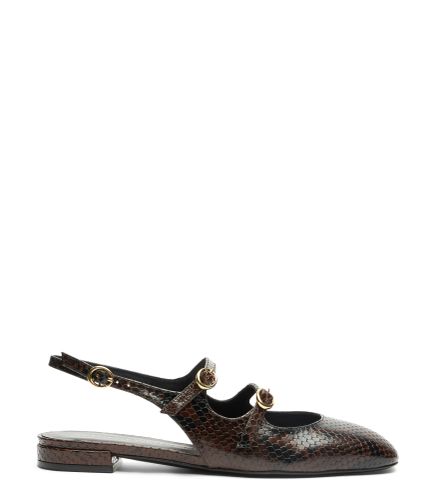 BENNI MJ SLINGBACK, FLATS AND LOAFERS, , MINI PRINTED PYTHON - Stuart Weitzman - Modalova