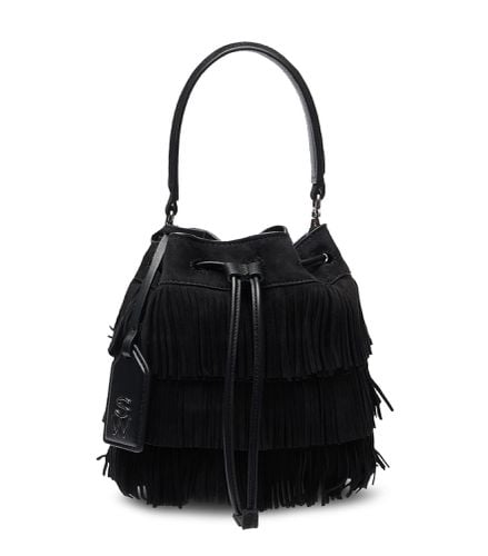 RAE FRINGE MINI BUCKET BAG, Last chance, , SUEDE - Stuart Weitzman - Modalova