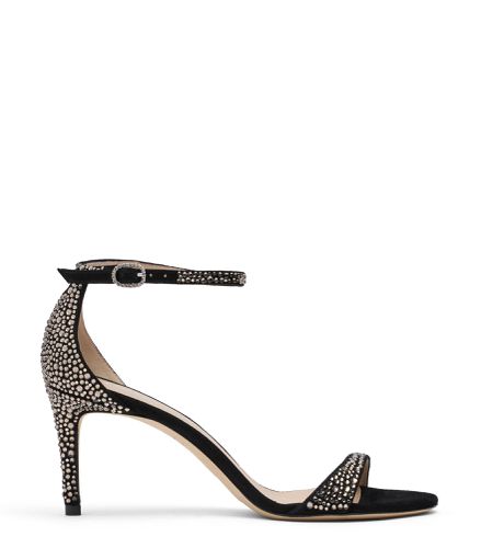 NUDIST SHINE 75 SANDAL, SANDALS, /, PAVE CRYSTAL/SUEDE - Stuart Weitzman - Modalova