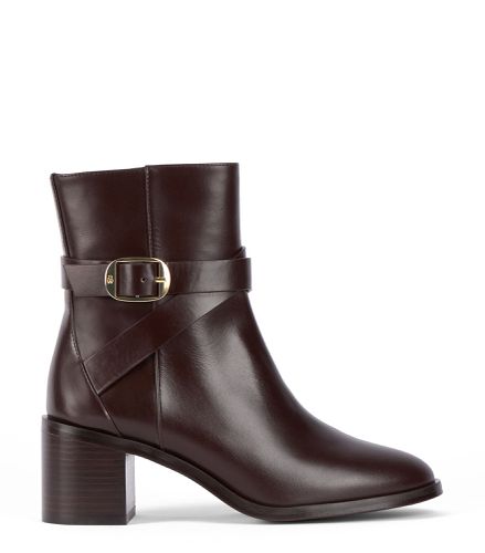 ESME BELTED ZIP BOOTIE, BOOTS AND BOOTIES, , HERITAGE CALF/STACKED - Stuart Weitzman - Modalova