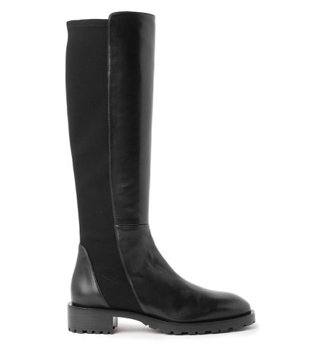 KNEE-HI LUG BOOT, BOOTS AND BOOTIES, , NAPPA/STRETCH GABARDINE - Stuart Weitzman - Modalova