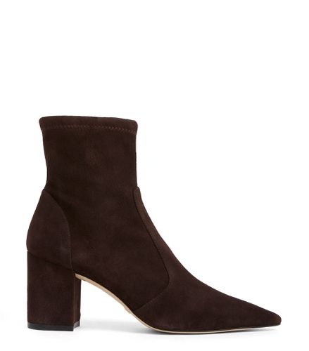 STUART 75 BLOCK STRETCH BOOTIE, BOOTS AND BOOTIES, , SUEDE STRETCH - Stuart Weitzman - Modalova