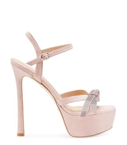 SW MEGA BOW PLATFORM SANDAL, Last chance, , SUEDE - Stuart Weitzman - Modalova