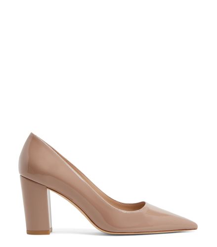 STUART 85 BLOCK PUMP, PUMPS, , PATENT - Stuart Weitzman - Modalova