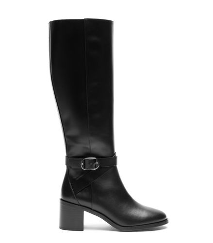 ESME BELTED ZIP BOOT, BOOTS AND BOOTIES, , HERITAGE CALF/STACKED - Stuart Weitzman - Modalova