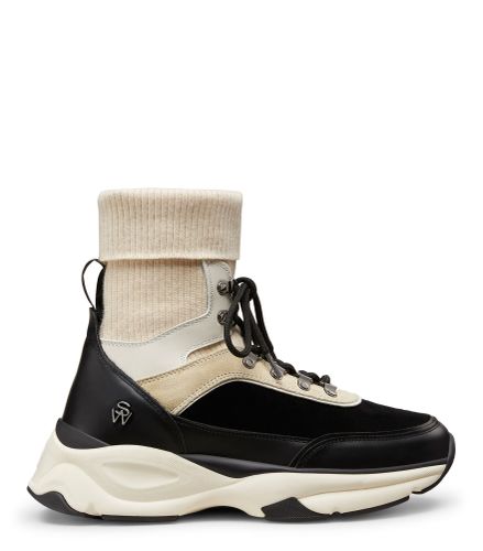 SW HIKER HIGH-TOP TRAINER, SNEAKERS, /, CALF/SUEDE/CASHMERE - Stuart Weitzman - Modalova