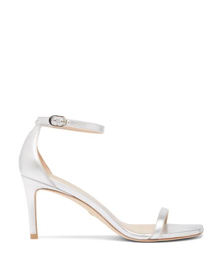 NUDISTCURVE 75 SANDAL, SANDALS, , LIQUID METALLIC - Stuart Weitzman - Modalova