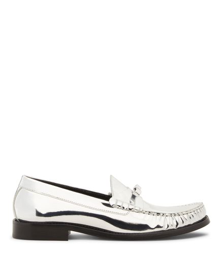 LOTTIE BOW LOAFER, FLATS AND LOAFERS, , LEATHER SPECCHIO - Stuart Weitzman - Modalova