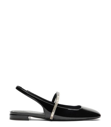 STEFANIE SLINGBACK FLAT, FLATS AND LOAFERS, /, PATENT/CRYSTAL - Stuart Weitzman - Modalova