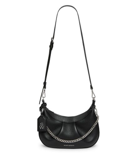 STELLAR CRESCENT BAG, BAGS COLLECTION, , TEXTURED LEATHER - Stuart Weitzman - Modalova