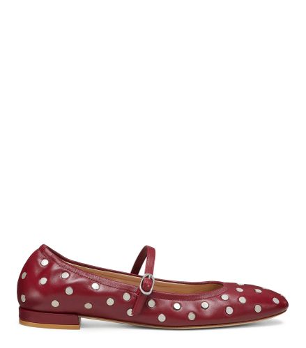 CLARIS STUD BALLET FLAT, FLATS AND LOAFERS, , SMOOTH CALF - Stuart Weitzman - Modalova