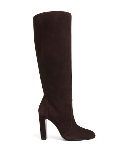 VIDA 100 KNEE-HIGH BOOT, Heeled boots and booties, , SUEDE - Stuart Weitzman - Modalova