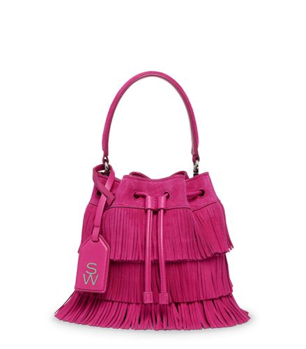 RAE FRINGE MINI BUCKET BAG, Last chance, , SUEDE - Stuart Weitzman - Modalova