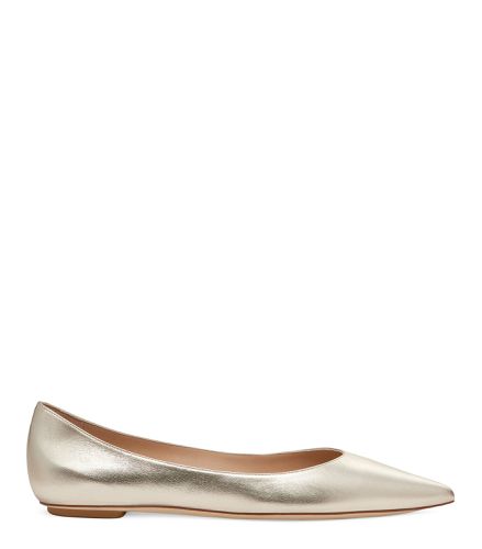 EMILIA FLAT, FLATS AND LOAFERS, , LIQUID METALLIC - Stuart Weitzman - Modalova