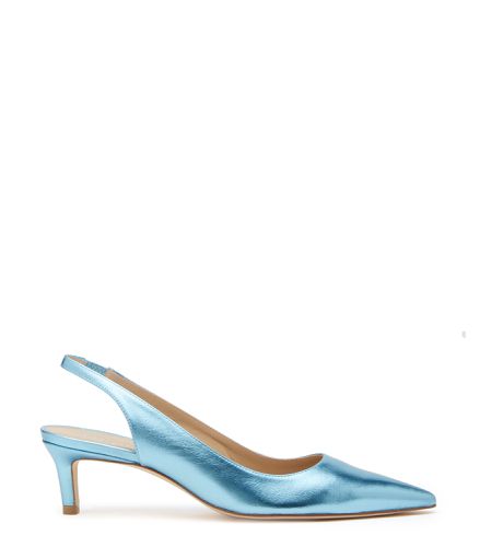 STUART 50 SLINGBACK PUMP, Evening Shoes, , METALLIC - Stuart Weitzman - Modalova