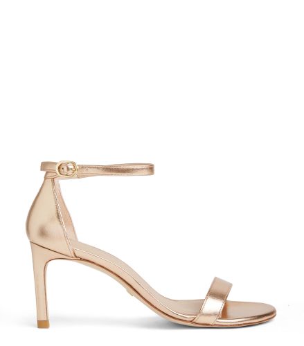 NUNAKEDSTRAIGHT, SANDALS, , LIQUID METALLIC - Stuart Weitzman - Modalova