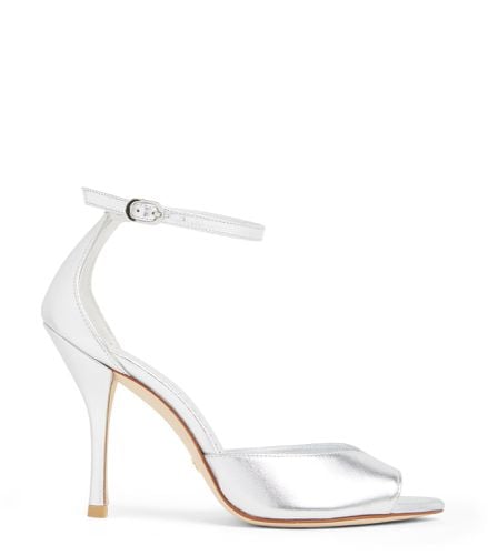 NUDIST POINT 100 SANDAL, Evening Shoes, , LIQUID METALLIC - Stuart Weitzman - Modalova