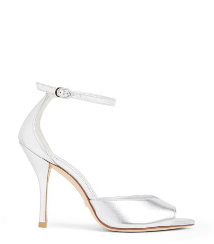 NUDIST POINT 100 SANDAL, VIEW ALL SALE, , LIQUID METALLIC - Stuart Weitzman - Modalova