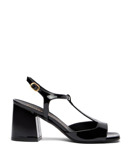 FLAREBLOCK T-STRAP SANDAL, Last chance, , PATENT - Stuart Weitzman - Modalova