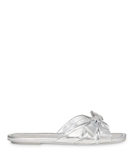 SOFIA SLIDE, FLATS AND LOAFERS, , LIQUID METALLIC - Stuart Weitzman - Modalova