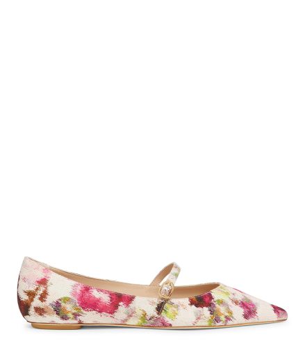 EMILIA MARY JANE FLAT, FLATS AND LOAFERS, , FLORAL PRINTED JACQUARD - Stuart Weitzman - Modalova