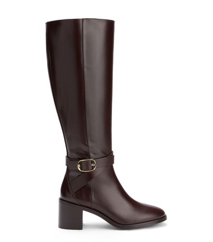 ESME BELTED ZIP BOOT, BOOTS AND BOOTIES, , HERITAGE CALF/STACKED - Stuart Weitzman - Modalova