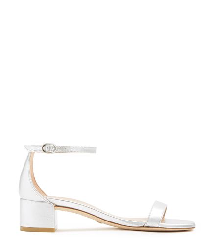 NUDISTCURVE 35 BLOCK SANDAL, Flash sale, , LIQUIDMETALLIC - Stuart Weitzman - Modalova