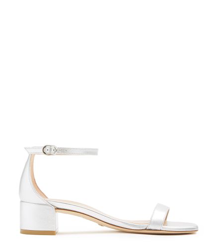 NUDISTCURVE 35 BLOCK SANDAL, VIEW ALL SALE, , LIQUIDMETALLIC - Stuart Weitzman - Modalova