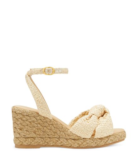 PLAYA ESPADRILLE KNOT WEDGE, Sandals CHC, , WOVEN STRAW - Stuart Weitzman - Modalova