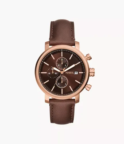 Uhr Rhett Multifunktionswerk Leder - Fossil Outlet - Modalova