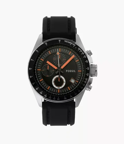 Uhr Decker Silikon orange - Fossil - Modalova