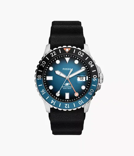 Uhr Blue GMT Silikon - Fossil - Modalova