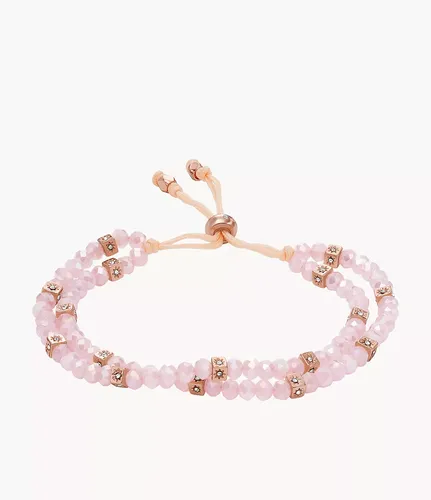 Armband Arm Party Beads Glas rosé - Rosafarben - Fossil Outlet - Modalova