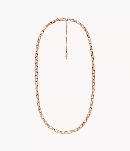 Kette Archival Core Essentials Edelstahl roségoldfarben - Roségoldfarben - Fossil Outlet - Modalova