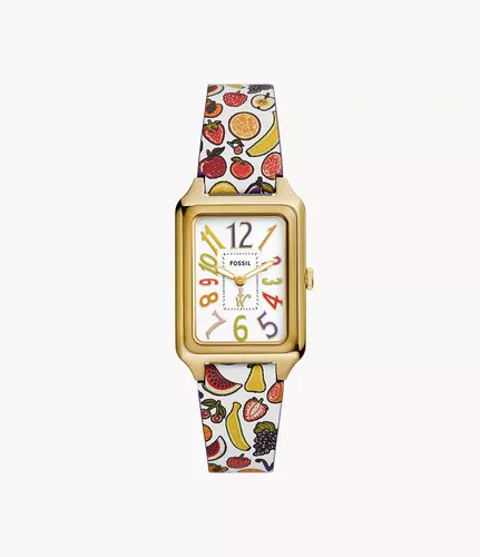 Uhr Willy Wonka x 2-Zeiger-Werk Limited Edition bedruckt Leder mehrfarbig - Fossil - Modalova